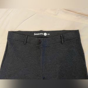 Betabrand Dress Pant Yoga Pant size Women’s Large Petite - Charcoal Grey